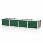 Preview: Vitavia Hochbeet Linus IN&OUT 401 L BxLxH 65x245x40cm, Zincalume® seegras/alu
